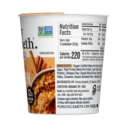 Protein Oatmeal Cup, Maple Cinnamon Roll