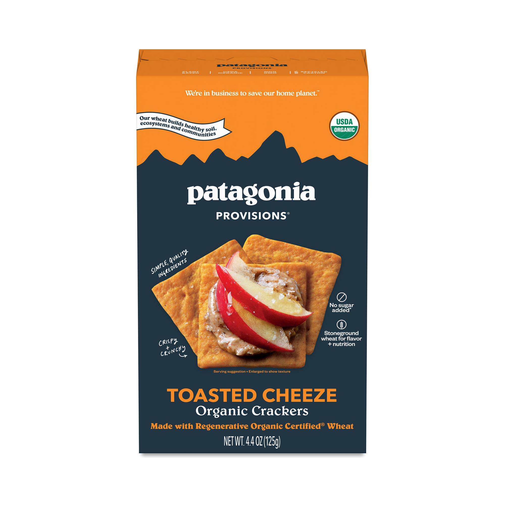 Organic Crackers, Toasted Cheeze