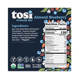 Crunchy Snack Bar, Almond Blueberry