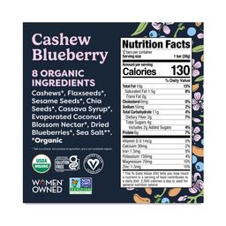 Crunchy Snack Bar, Cashew Blueberry