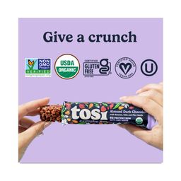 Crunchy Snack Bar, Almond Dark Chocolate