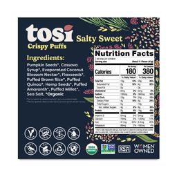 Organic Puffs, Salty Sweet