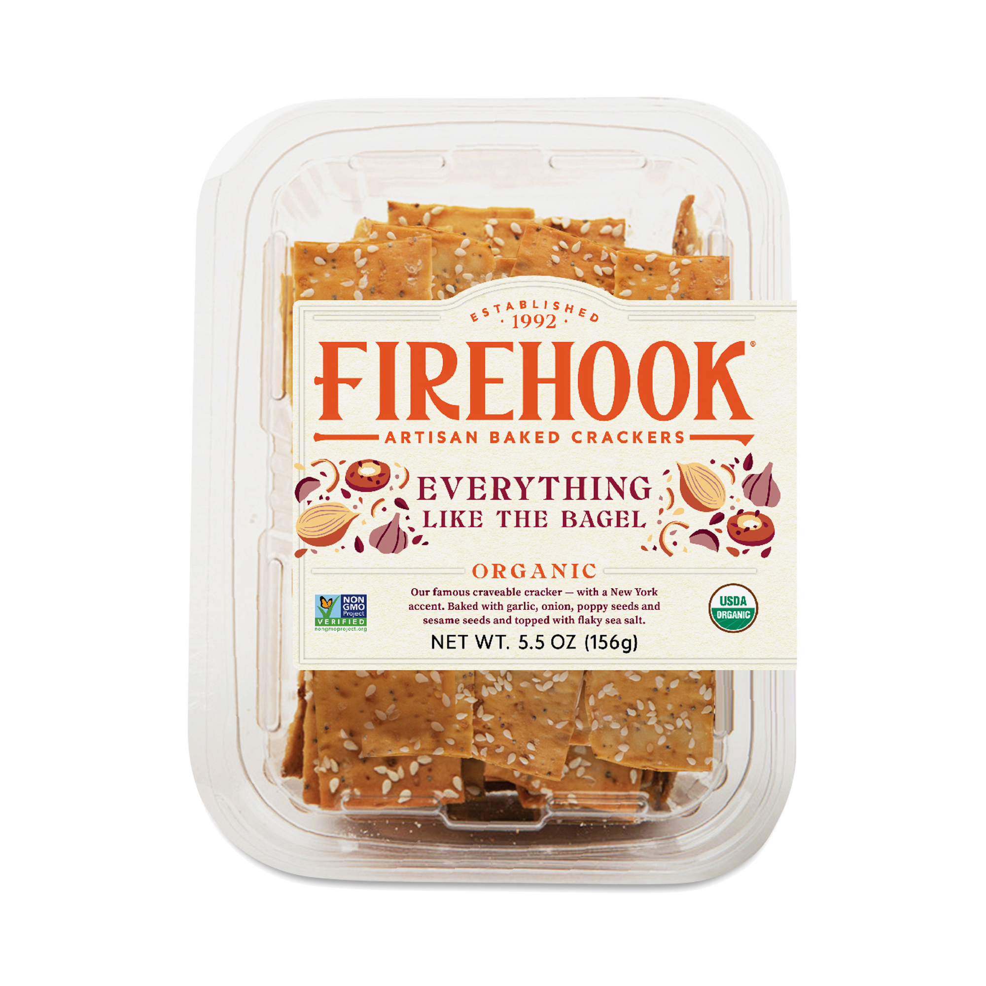 Firehook Crackers Firehook Everything Organic Baked Crackers | Thrive Market