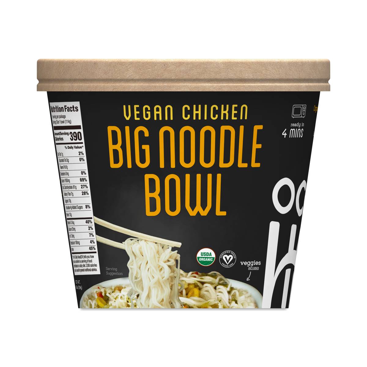 Big Noodle Bowl, Vegan Chicken