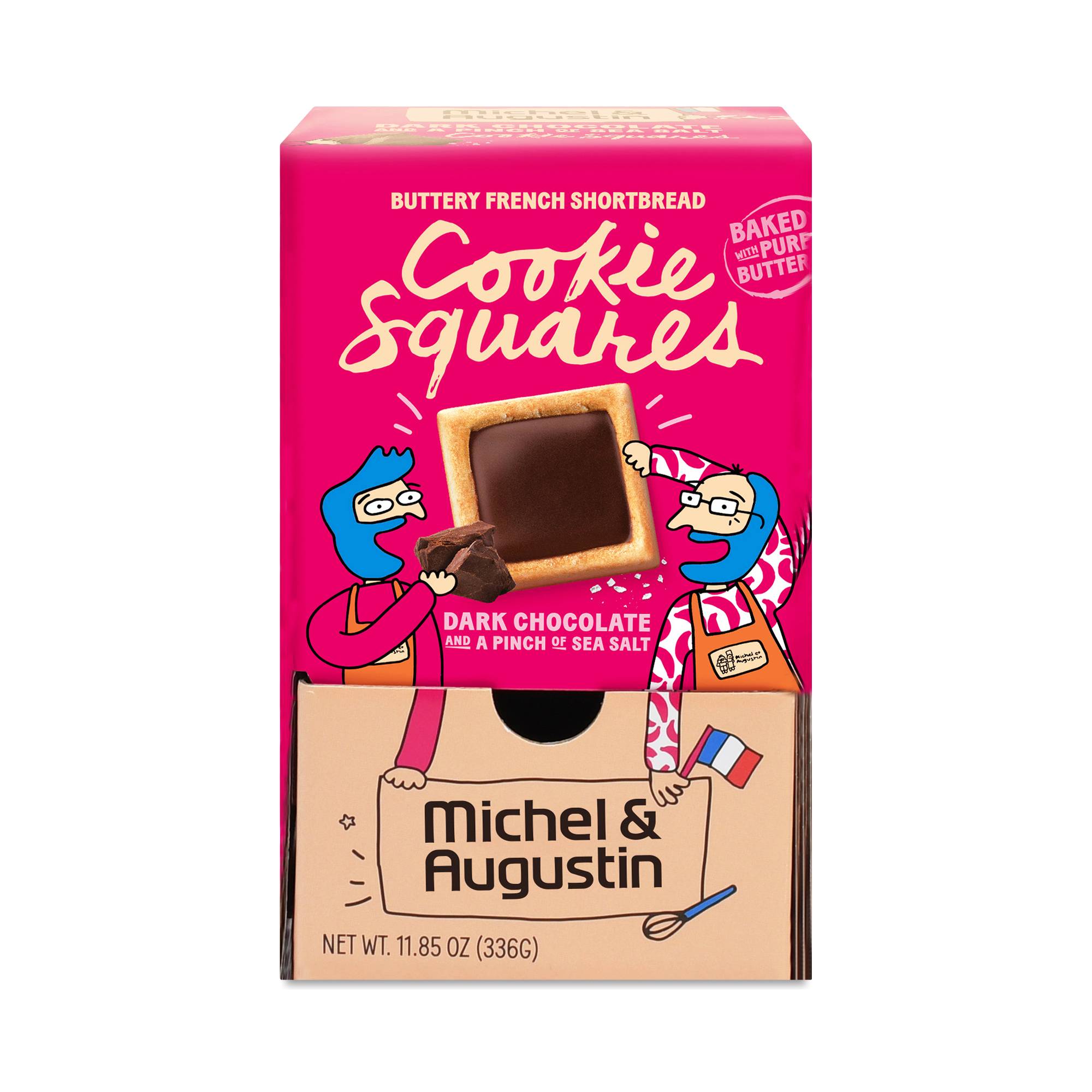 Cookie Squares, Dark Chocolate Sea Salt, Snack Pack