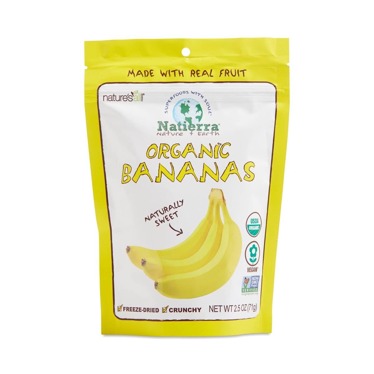 Organic Freeze Dried Banana by Nature's All Thrive Market