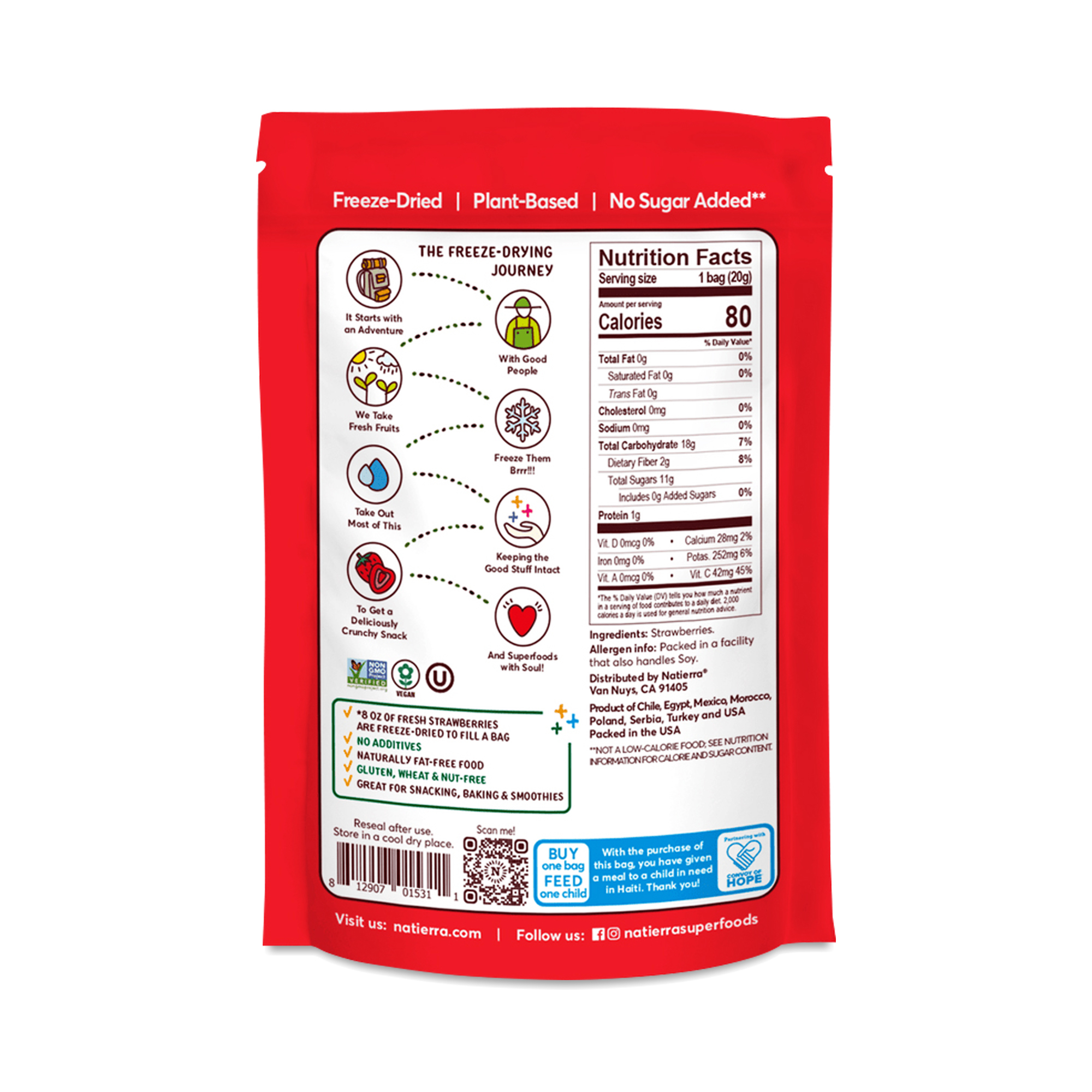 Freeze Dried Strawberries Nutrition Facts