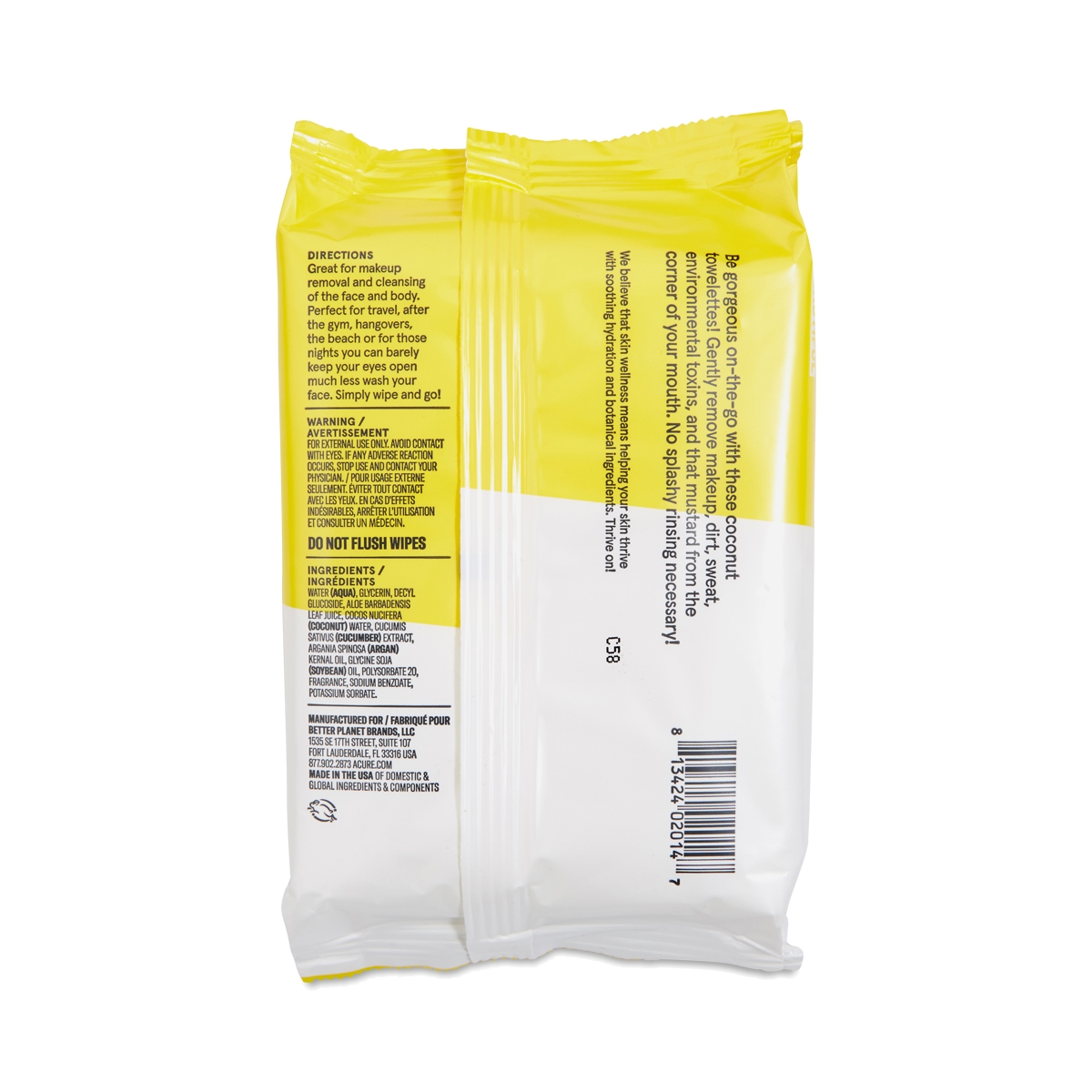 Amazon Com Acure Seriously Soothing Micellar Water Towelettes 30