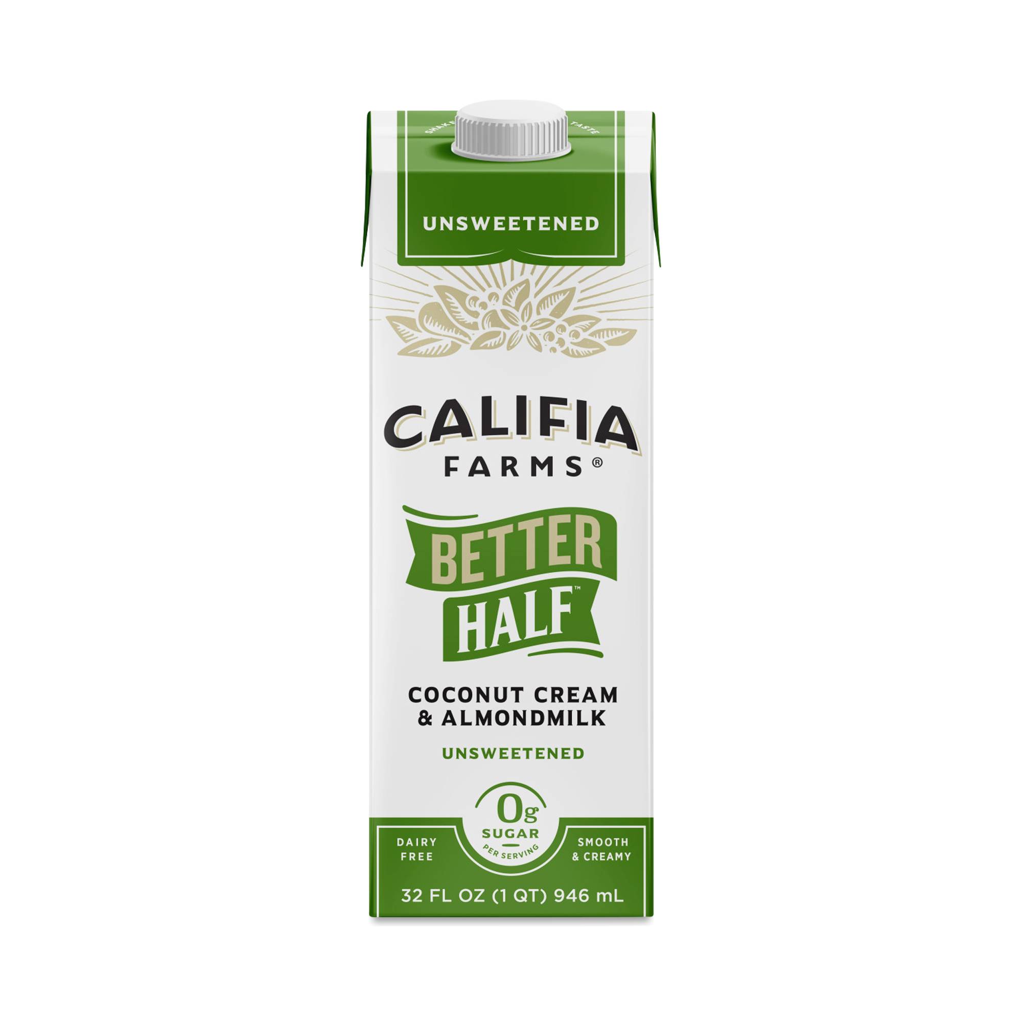 Better Half Dairy Free Half & Half, Unsweetened, Value Size