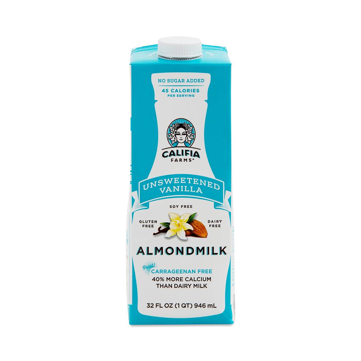 Califia Farms Shelf Stable Almond Milk, Unsweetened Vanilla Thrive Market