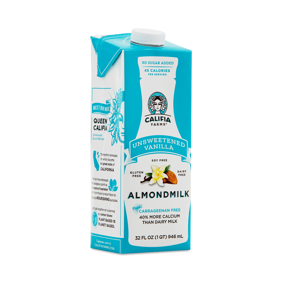 Califia Farms Shelf Stable Almond Milk, Unsweetened Vanilla Thrive Market