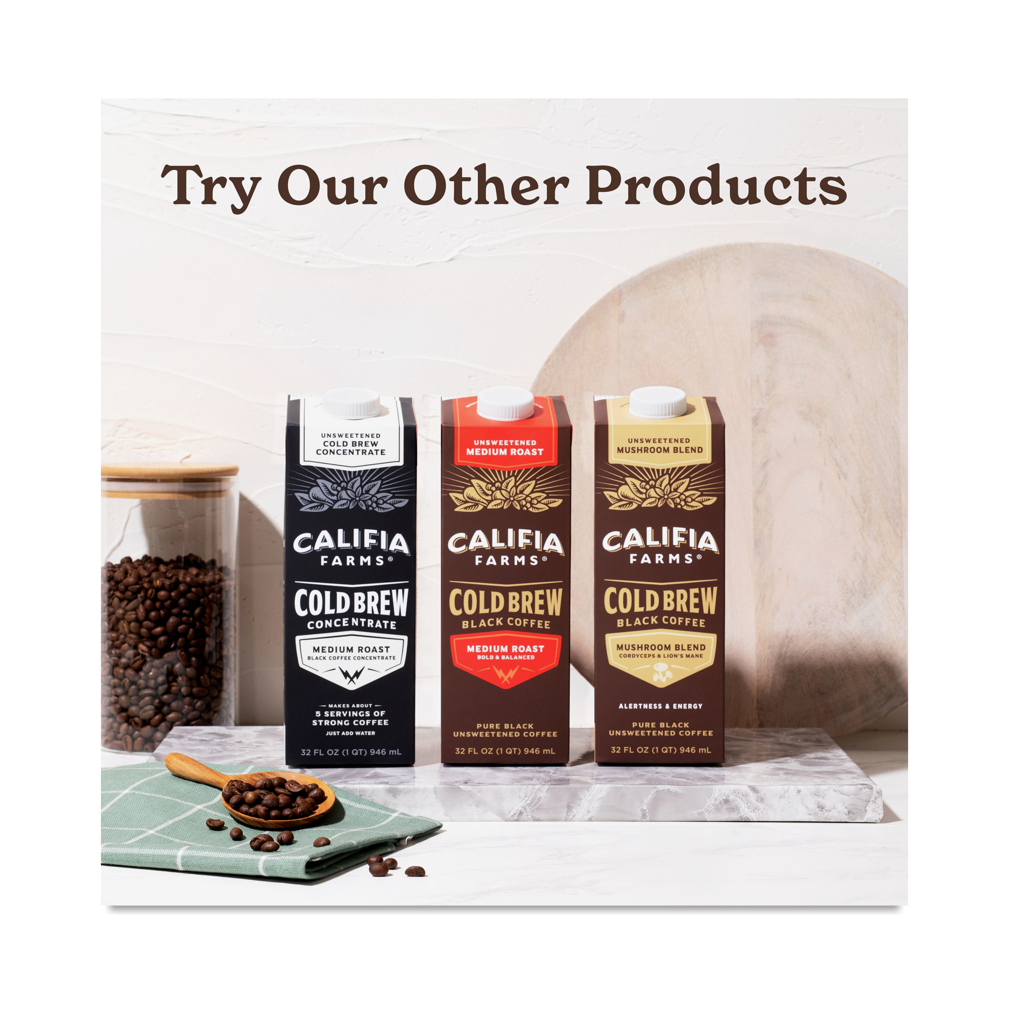Califia Farms Medium Roast Cold Brew Black Coffee | Thrive Market