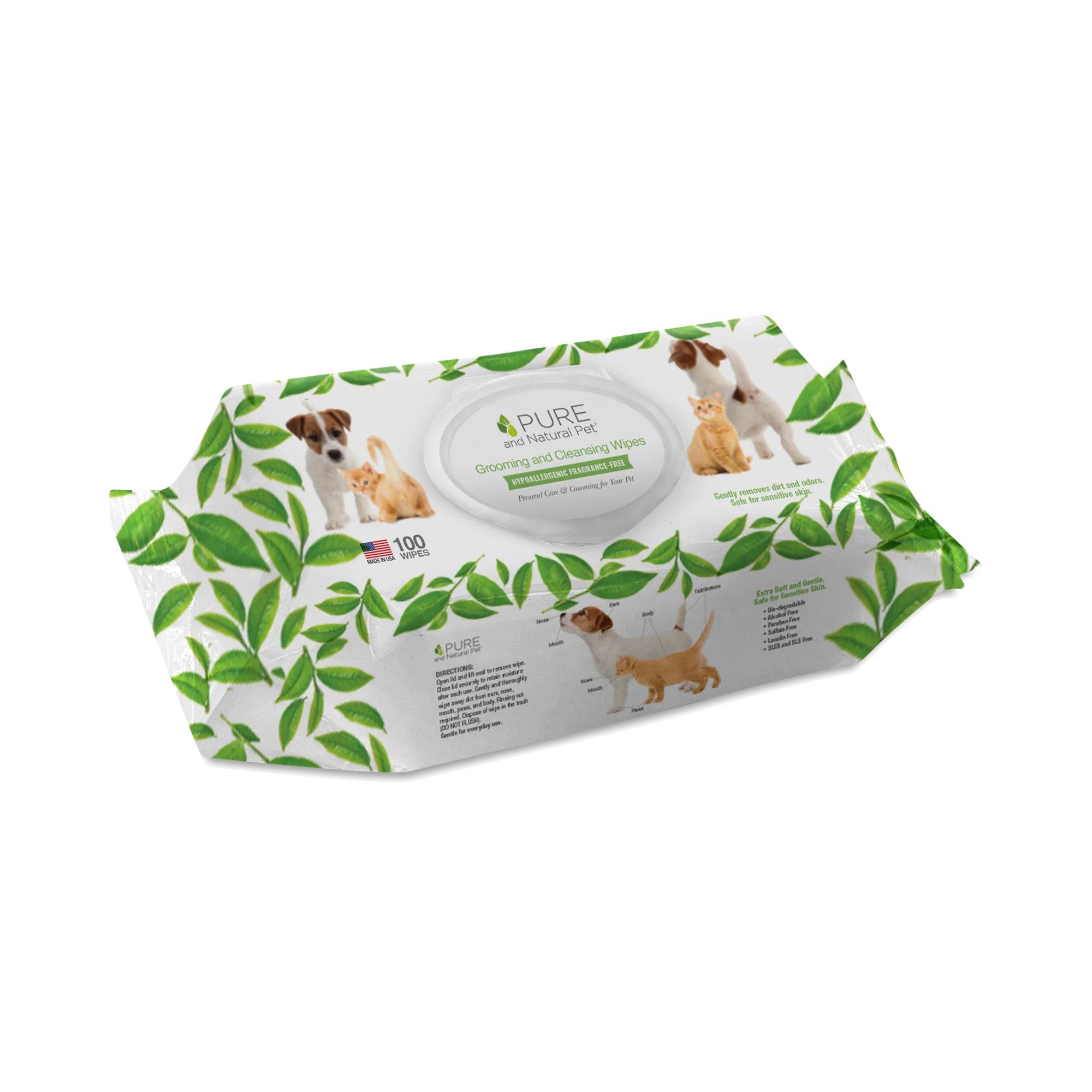 Grooming Wipes for Pets, Unscented
