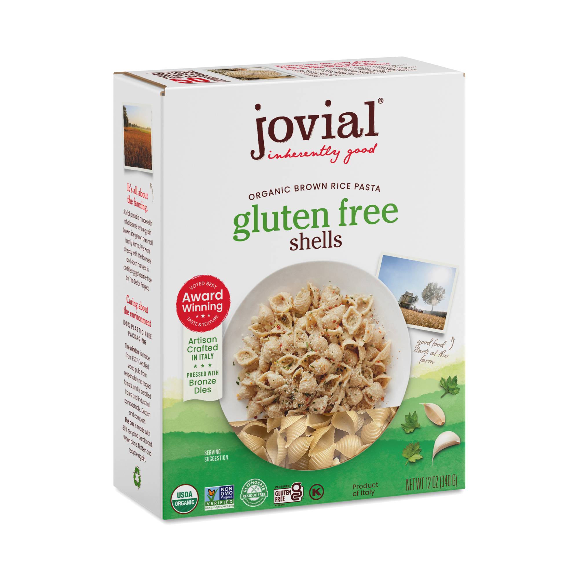 Organic Brown Rice Shells