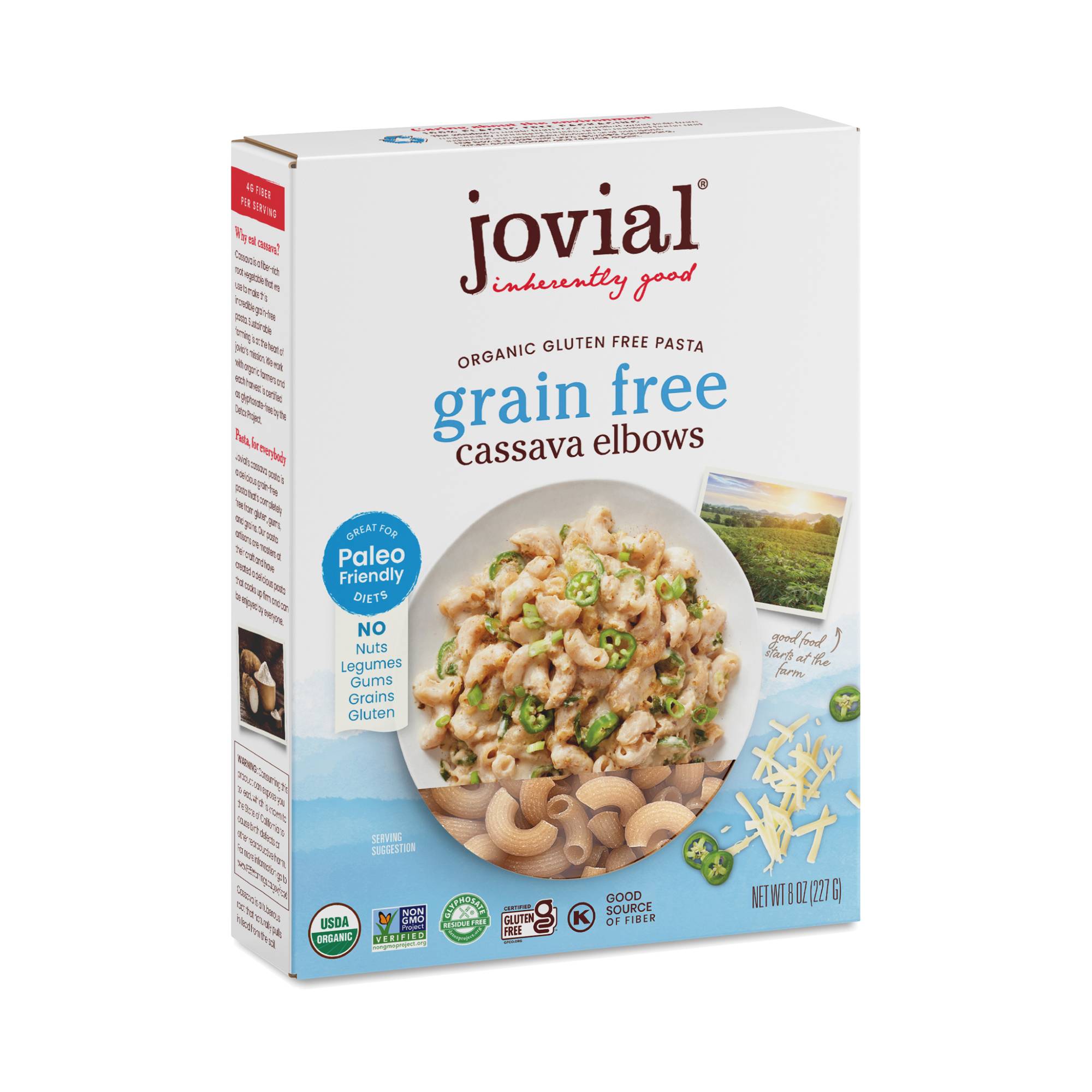 Organic Grain-Free Cassava Elbows Pasta