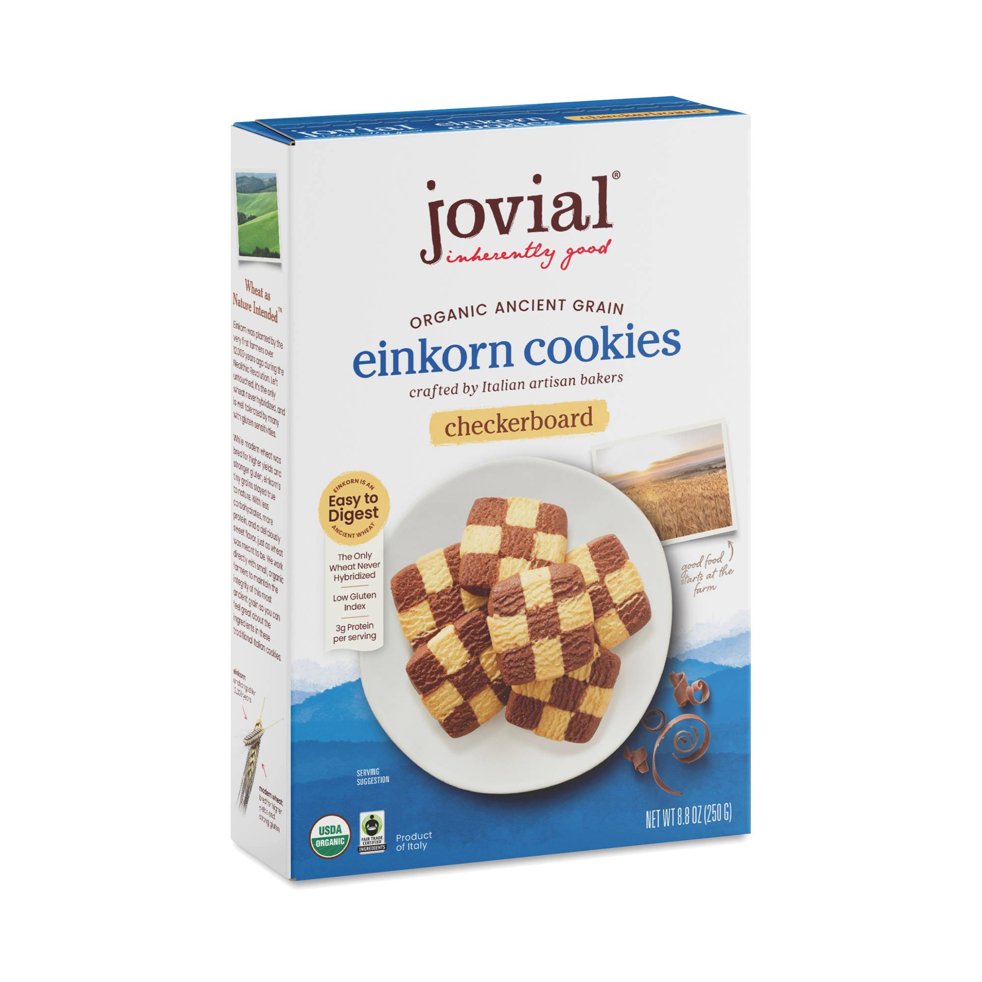 Organic Checkerboard Einkorn Cookies