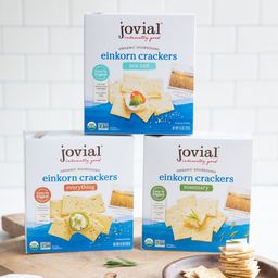 Organic Sourdough Einkorn Crackers, Everything