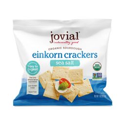 Organic Sourdough Einkorn Crackers, Sea Salt, Snack Packs