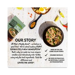 Ramen Soup Pack Made with Organic Noodles, Vegetarian Miso