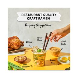 Ramen Soup Cup Made with Organic Noodles, Chicken Bone Broth