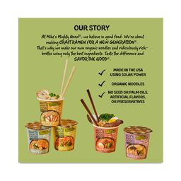 Ramen Soup Cup Made with Organic Noodles, Vegetarian Vegetable