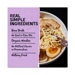 Ramen Soup Cup Made with Organic Noodles, Pork Bone Broth