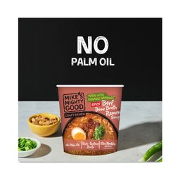 Ramen Soup Cup Made with Organic Noodles, Spicy Beef Bone Broth