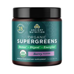 Organic Super Greens Powder, Berry
