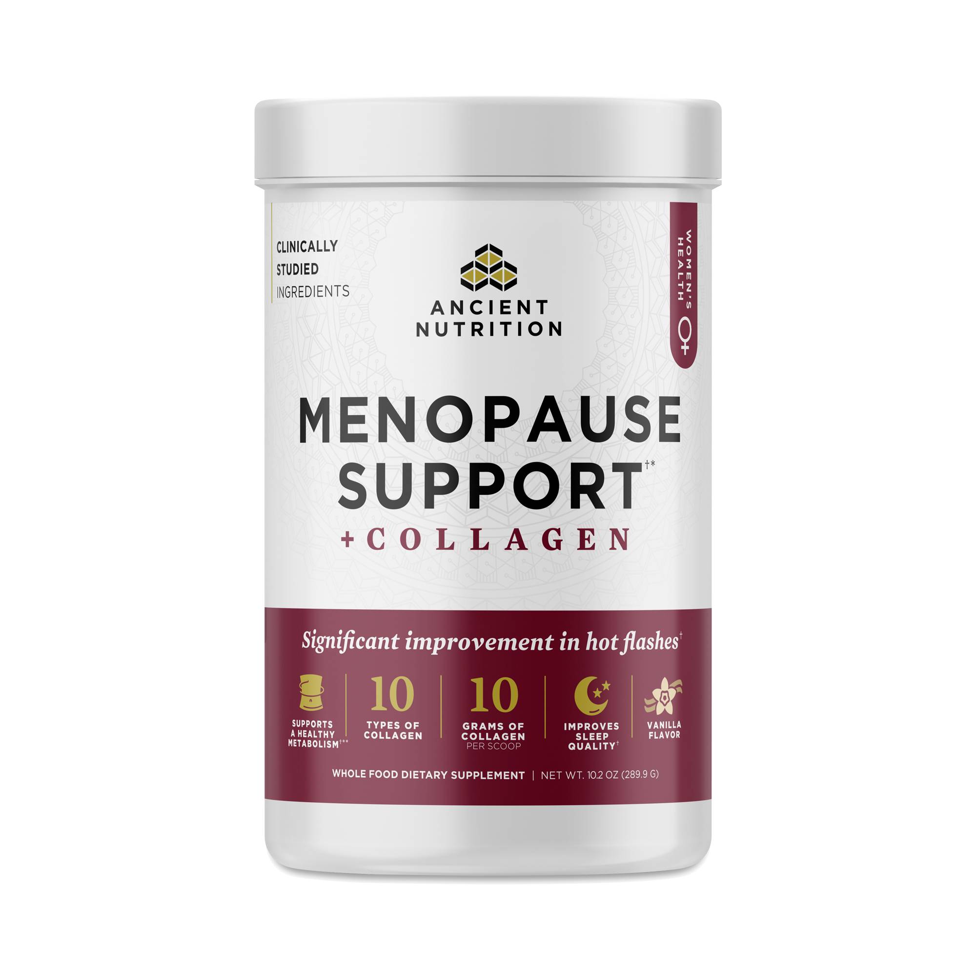 Women's Menopause Support + Collagen, Vanilla
