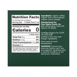 Focus Organic Coffee Pods, Dark Roast