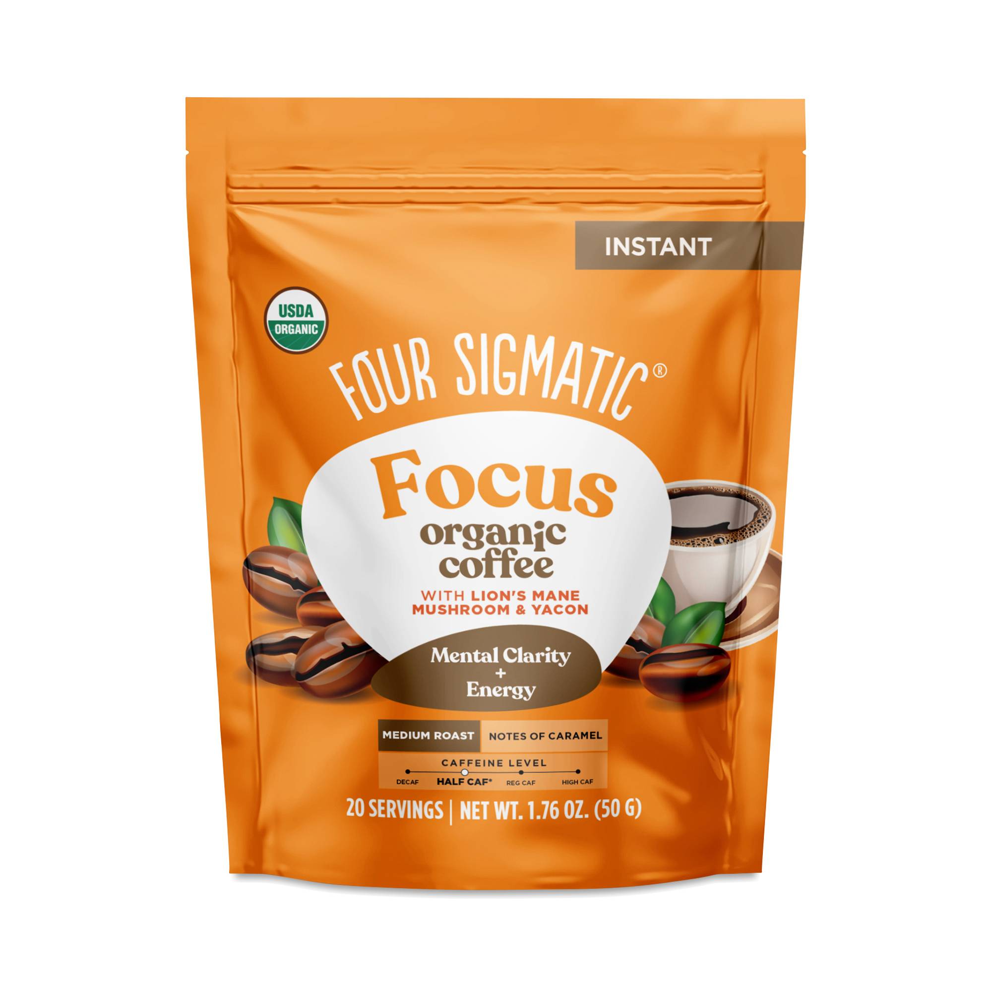 Focus Organic Instant Coffee, Medium Roast