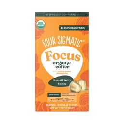Focus Organic Espresso Pods, Dark Roast