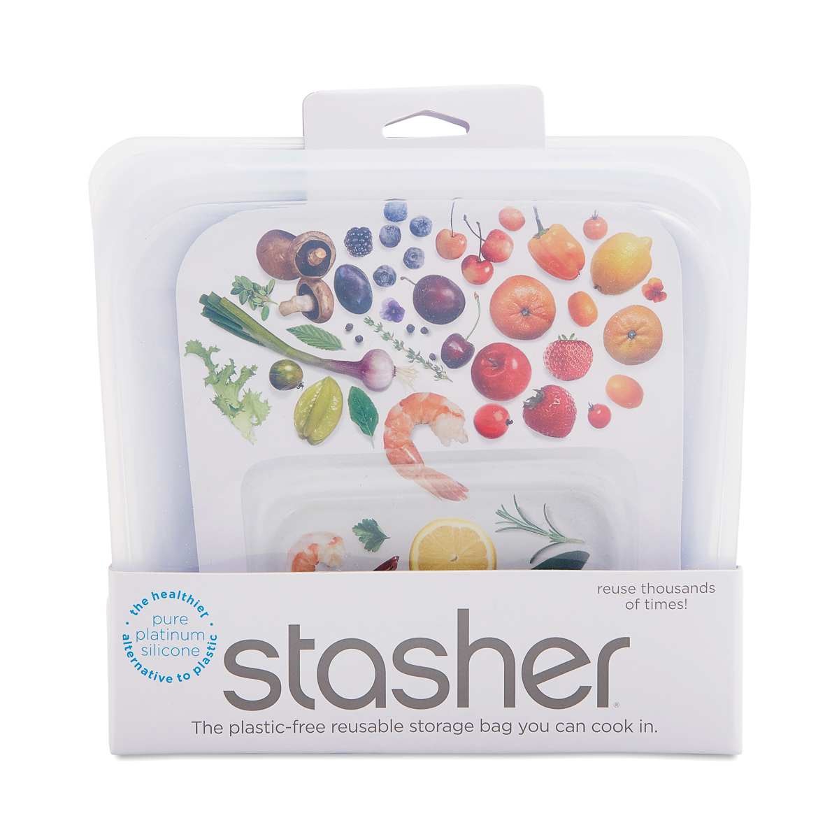 Stasher Reusable Silicone Sandwich Storage Bag (multiple colors)