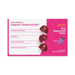 Kids 2 Billion CFU Probiotic Gummies, Grape
