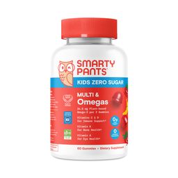Kids Zero Sugar Multi & Omegas Gummies, Strawberry Banana