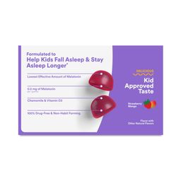 Kids Sleep Melatonin 0.5mg Gummies, Strawberry Mango