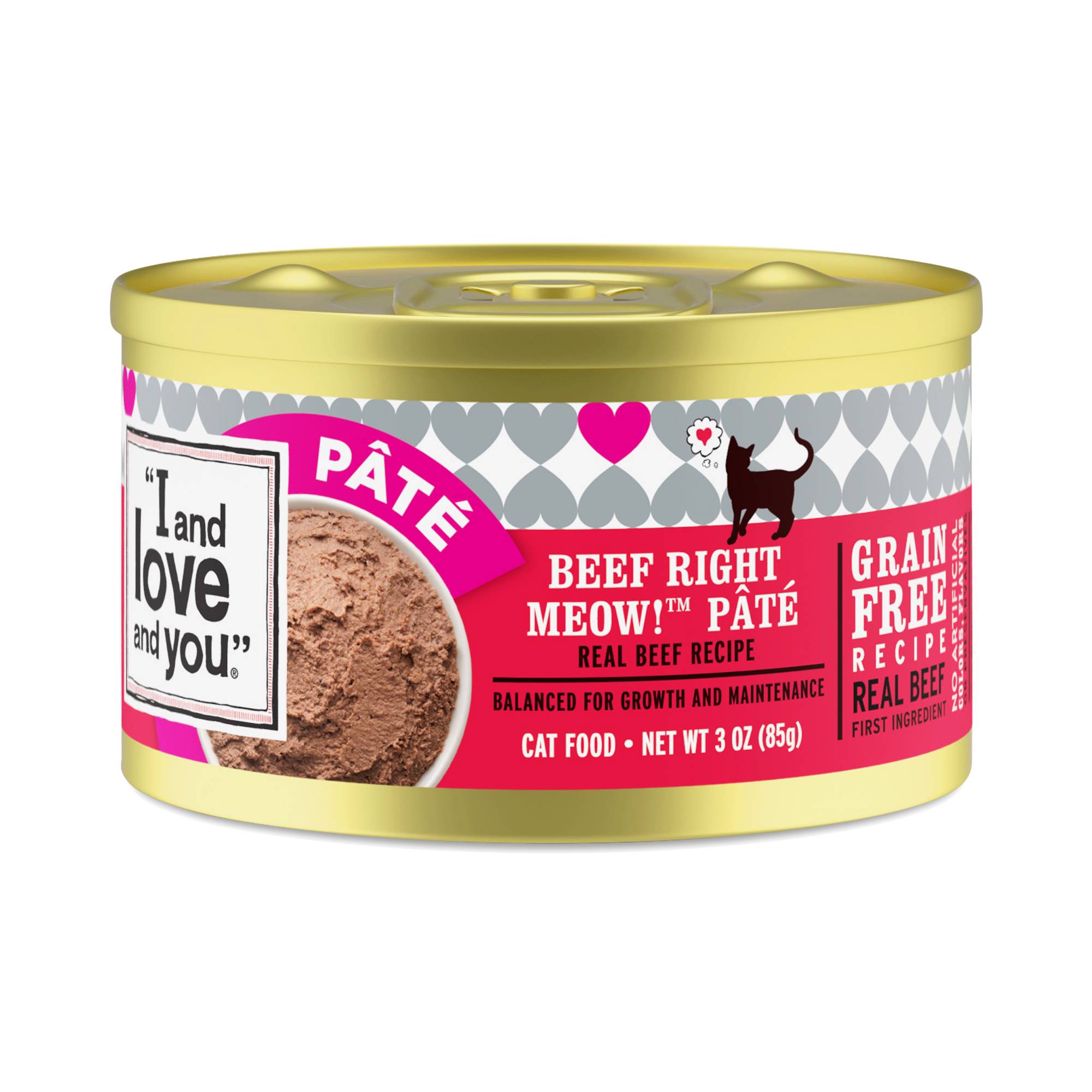 Canned Cat Food - Beef, Right Meow! Pâté