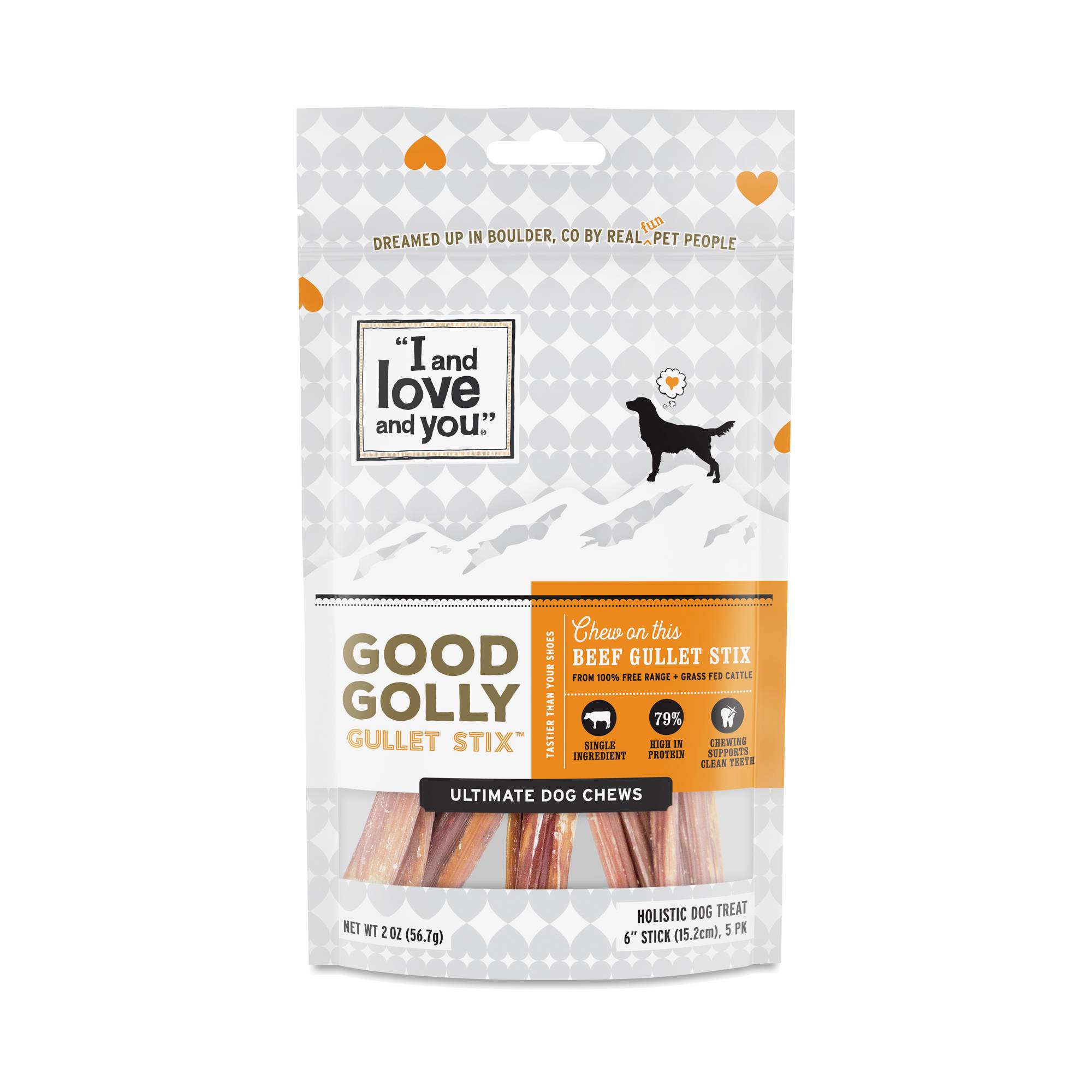 Good Golly Beef Gullet Stix Dog Chew Treats