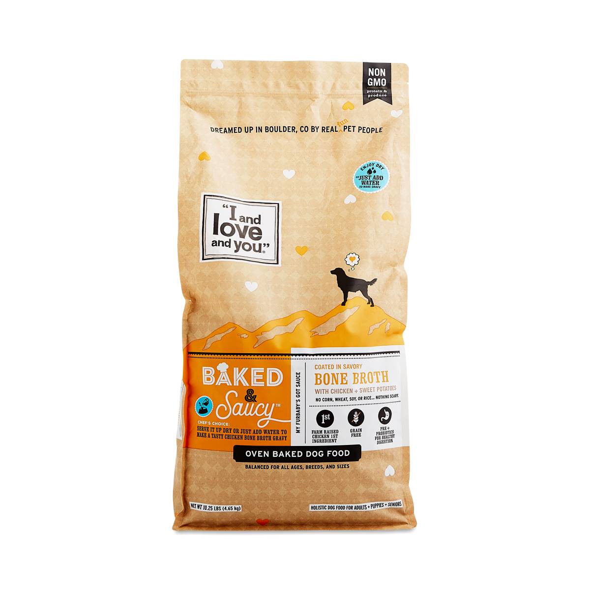Baked & Saucy - Dry Dog Food Kibble - Chicken + Sweet Potato