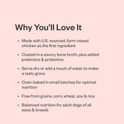 Baked & Saucy - Dry Dog Food Kibble - Chicken + Sweet Potato