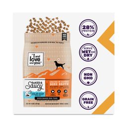 Baked & Saucy Dog Kibble, Chicken & Sweet Potato