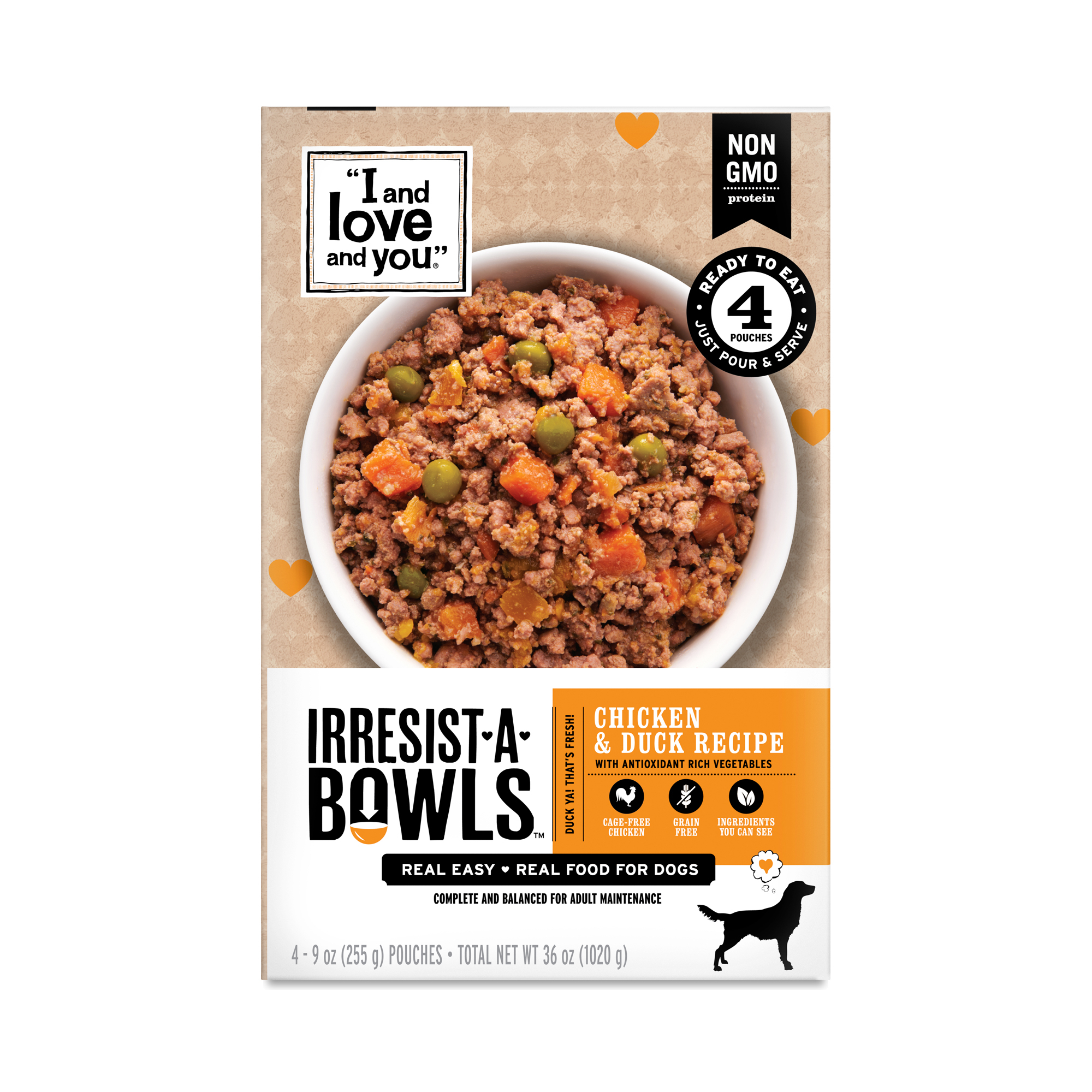 I and love and you Irresistabowls PantryFresh Dog Meal, Chicken