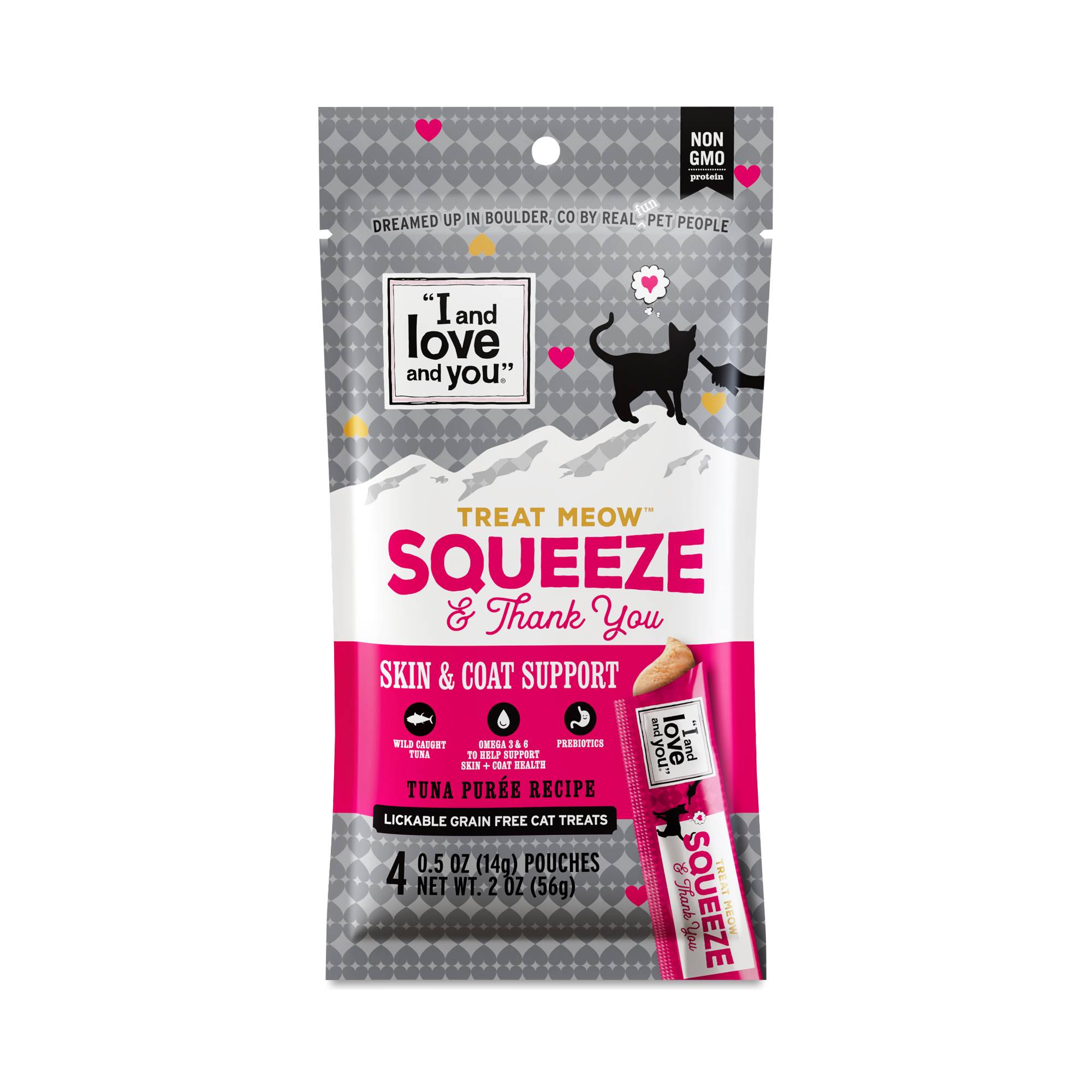 Treat Meow Lickable Cat Treat, Skin and Coat Support Tuna Puree Recipe