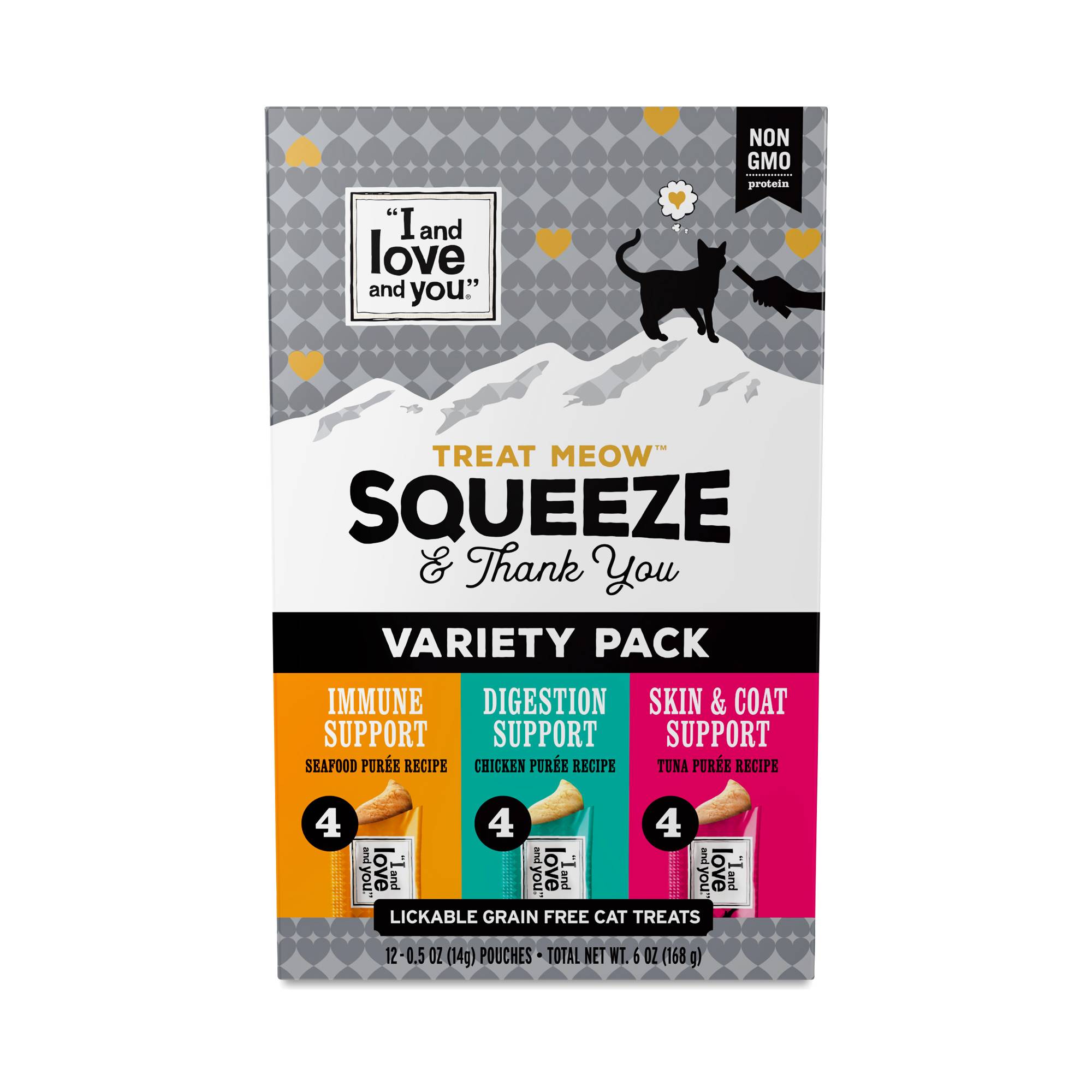 Treat Meow Lickable Cat Treat, Variety Pack