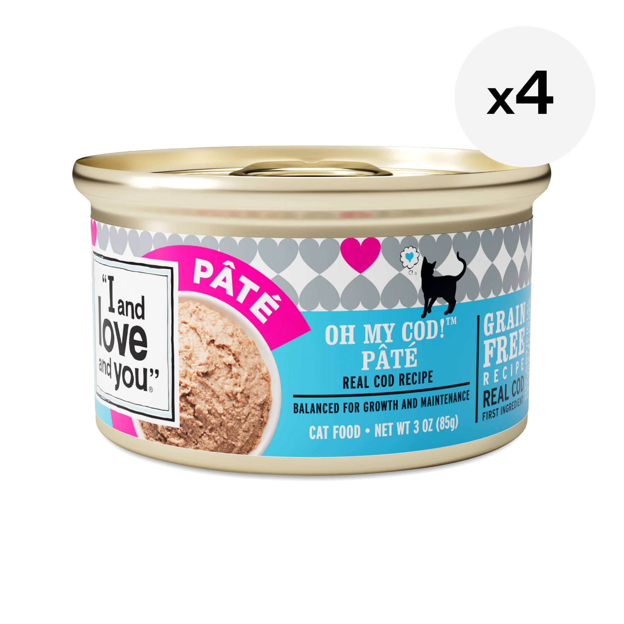 Wet Cat Food, Oh My Cod! Pâté, Multipack
