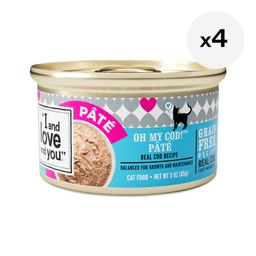 Wet Cat Food, Oh My Cod! Pâté, Multipack