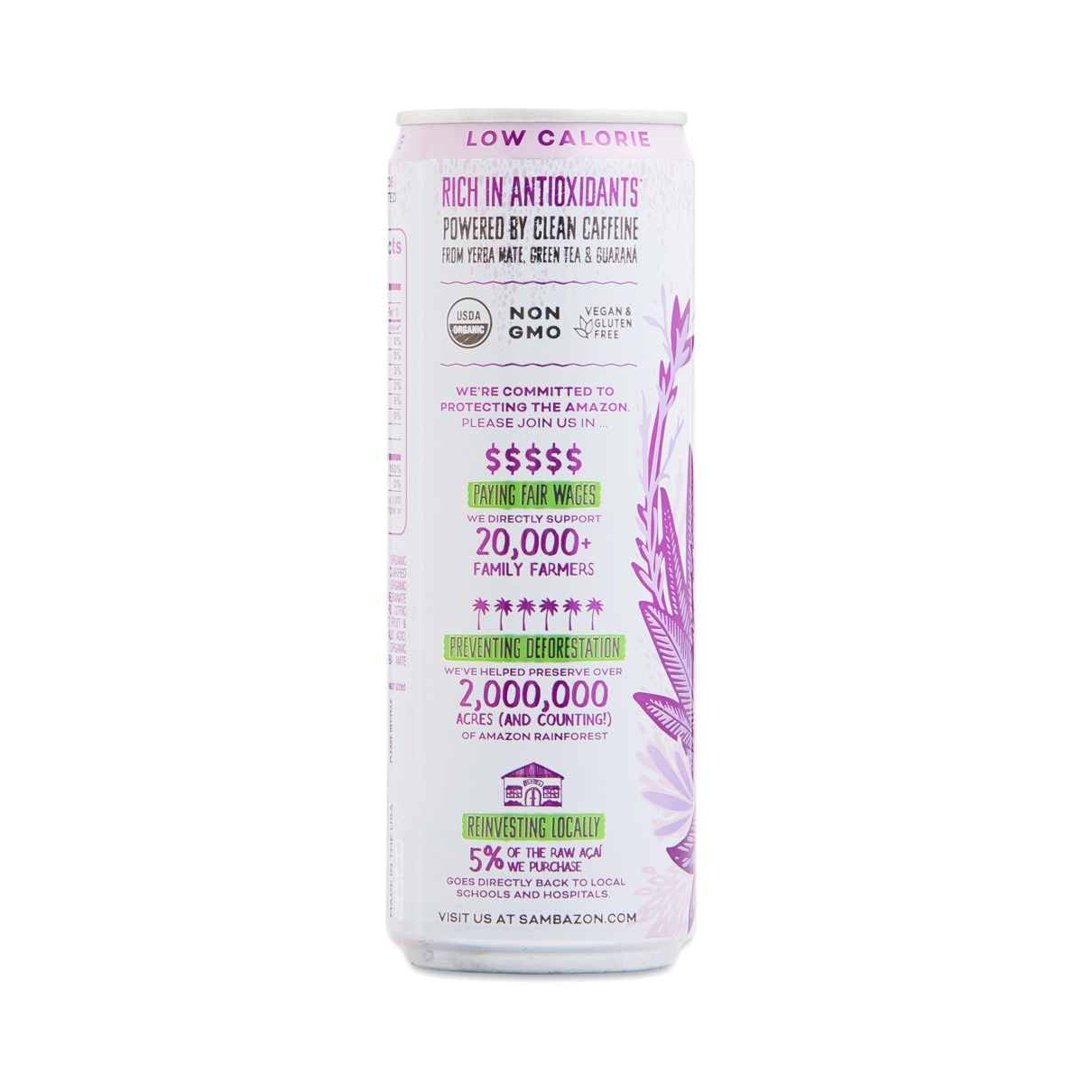 Acai Berry Energy Drinks by Sambazon Thrive Market