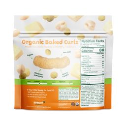 Curlz Baked Snack, White Cheddar