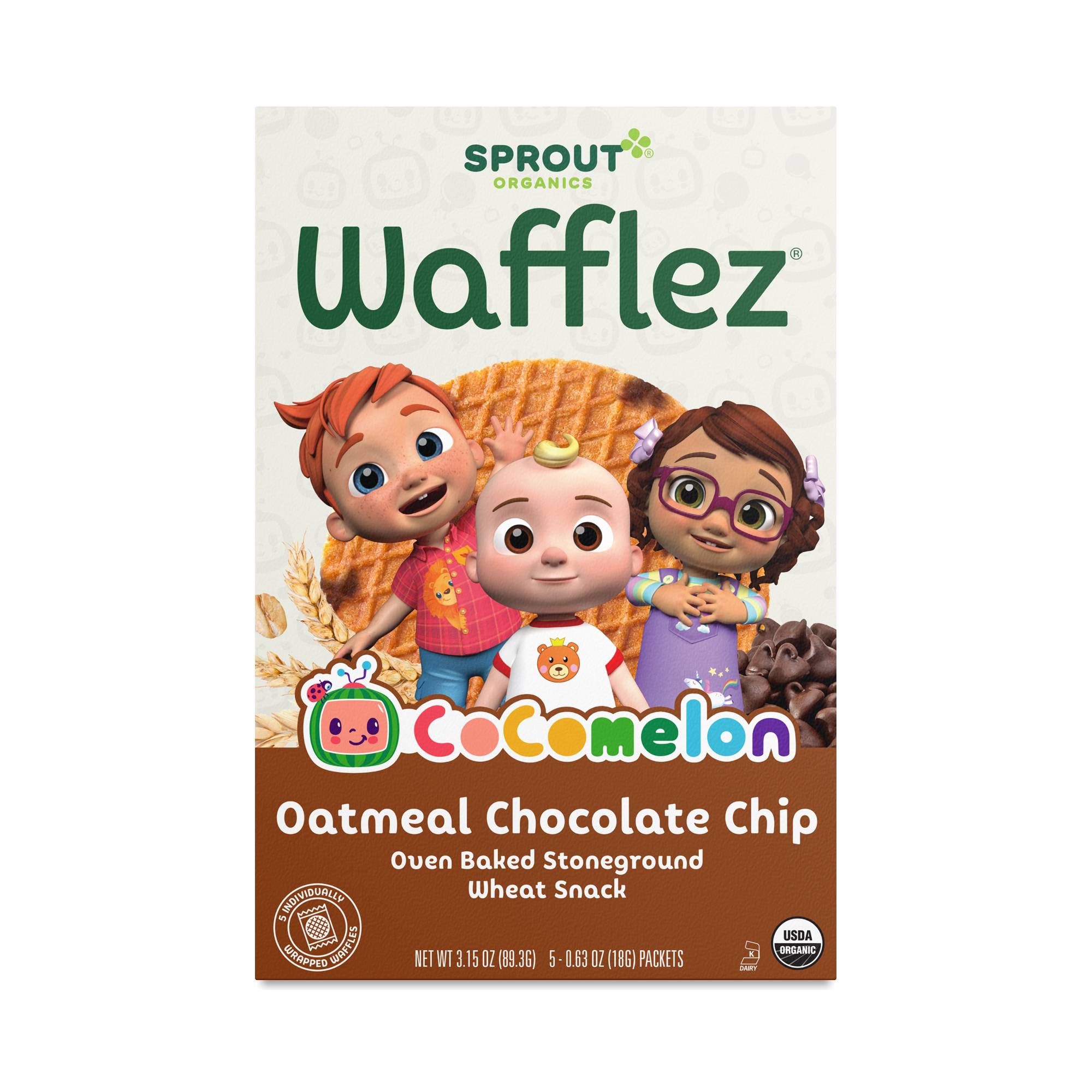 Wafflez Stoneground Wheat Snack, Oatmeal Chocolate Chip
