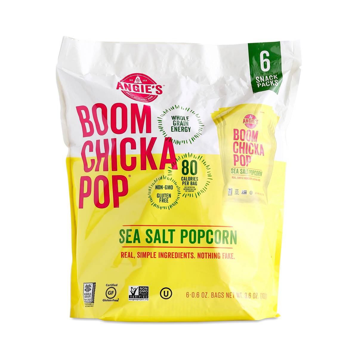 Angie's BOOM CHICKA POP Popcorn Multipack, Sea Salt Thrive Market